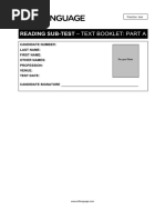 Reading Test 01 - E2Lang PDF