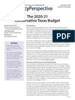 2018 09 PP The 2020 21 Conservative Texas Budget CFP Ginn Peacock Heflin