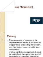 Public Issue Management