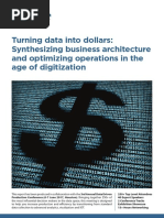 Turning Data Into Dollars: Synthesizing Business Architecture and Optimizing Operations in The Age of Digitization