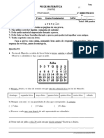 Prova - PB .Matematica.2ano - Manha .2bim