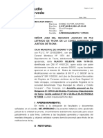 0070 Apersonamiento Tercero No Ejecuatnte - Aurelia Huancco Flores - Scotiabank