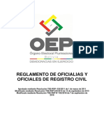 Reglamento Oficialias Oficiales Registro Civil