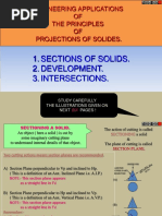 Sections of Solids & Development of Surface