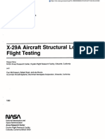 X-29A Aircraft Structural Loads Flight Testing