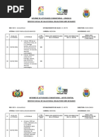 Informe de Actividades Comunitarias