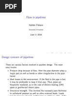 Flow in Pipelines