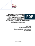 Normas y Procedimientos Tributarios para La Retencion Del Impuesto Sobre Las Actividades Económicas de Industria, Comercio, Servicio o de Índole Similar Alsobocaroni