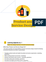 Product and Service Design