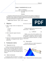 Prisma y Dispersión de La Luz