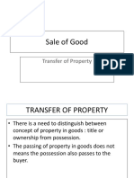 SOG Transfer of Property