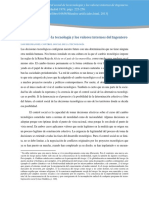 El Control Social de La Tecnología. Broncano