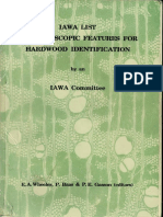 IAWA List of Microscopc Features For Hardwood Identification OCR PDF