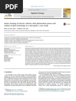 Smart Charging of Electric Vehicles With Photovoltaic Power and Vehicle-To-Grid Technology in A Microgrid A Case Study