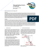 Instrumented Static Pile Load Testing of Cast-In-Place Concrete Piles in Edmonton