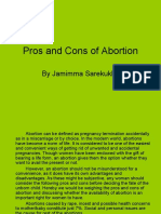 Pros and Cons of Abortion