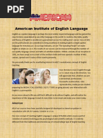 American Institute of English Language PDF