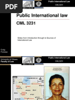 Public International Law: CML3231 University of Ottawa