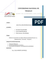 Trabajo de Investigación de Espacios Públicos en La Urbanización de Covicorti Trujillo Peru