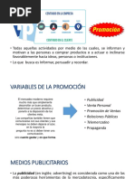 Variable Promocion Marketing