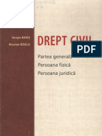 Drept Civil. Partea Generala. Persoana Fizica. Persoana Juridica. Volumul I