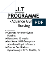 O.J.T Programme: Advance Gynae Nursing