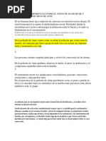 Relaciones y Diferencias Entre El Texto de David Hume y Lapelicula La Decision de Anne