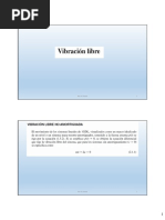 Sistema de 1gdl - Vibración Libre PDF