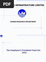 Ijm (India) Infrastructure Limited: Human Resource Department