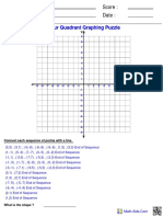 Graphing Four Ordered Puzzle PDF