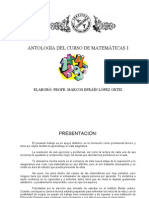 Antología Del Curso de Matemáticas I