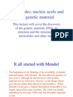 Nucleotides, Nucleic Acids and The Genetic Material