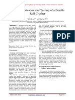 Design, Fabrication and Testing of A Double Roll Crusher: Abstract