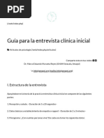 Guia para La Entrevista Clinica Inicial