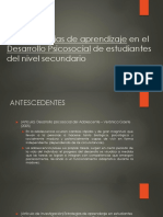 Aprendizaje y Desarrollo Psicosocial