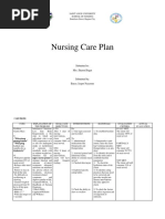 Nursing Care Plan: Saint Louis University School of Nursing Bonifacio Street, Baguio City