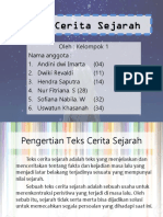 Teks Cerita Sejarah (Kelompok 1)