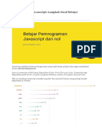 Pemrograman JavascripLangkah Awal Belajar Javascript