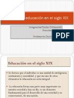 Sociedad y Educación en El Siglo XIX