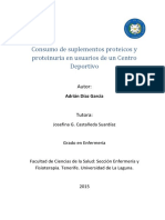 Consumo de Suplementos Proteicos y Proteinuria en Usuarios de Un Centro Deportivo.