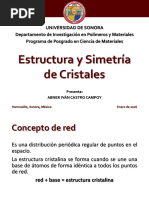 Estructura y Simetría de Cristales