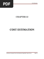 CH 13 Cost Estimation