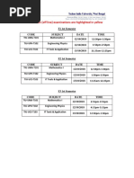 UPDATED - 1st Semester MTA Schedule (Autumn Semester 2018)