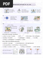 Prepositions of Place