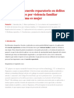 Sí Procede El Acuerdo Reparatorio en Delitos de Lesiones Leves Por Violencia Familiar Cuando La Víctima Es Mujer