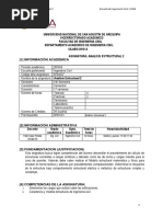 Silabo Analisis Estructural 2 2018B - Rev0