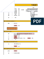 Singly Reinforced Beam and T-Beam Template