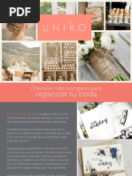 Uniko CheckList para Bodas 2018