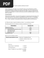 Particulars Amount ($)