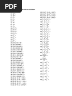 Ejercicios de Calculadora